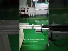 التفتيش التلقائي عبر الإنترنت غير المدمر للجريان الدوامي لقطة فيديو من دبوس المكبس